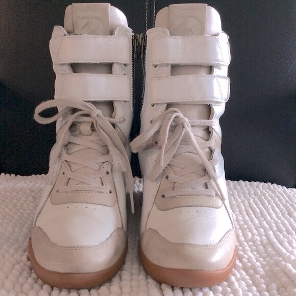 Reebok Alicia Keys Hightop Wedged Sneakers White/chalk Size 8 - Picture 4 of 15